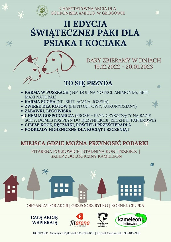 II edycja Świątecznej Paki dla Psiaka i Kociaka